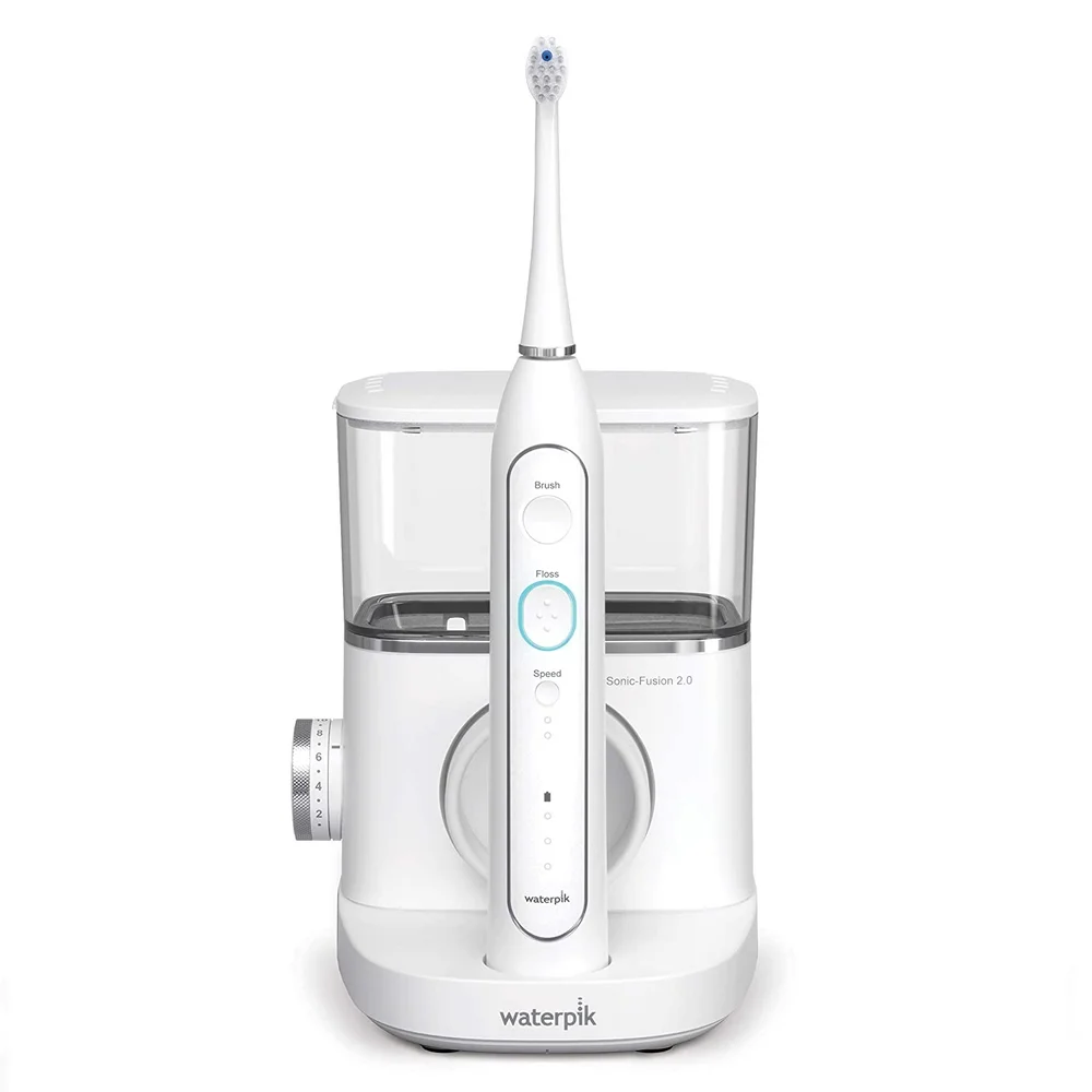 electric toothbrush and water flosser combo