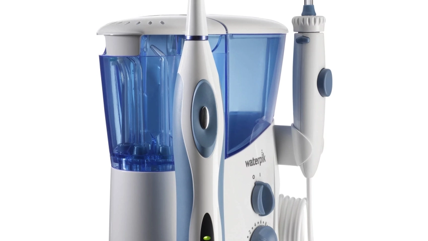 electric toothbrush and water flosser combo