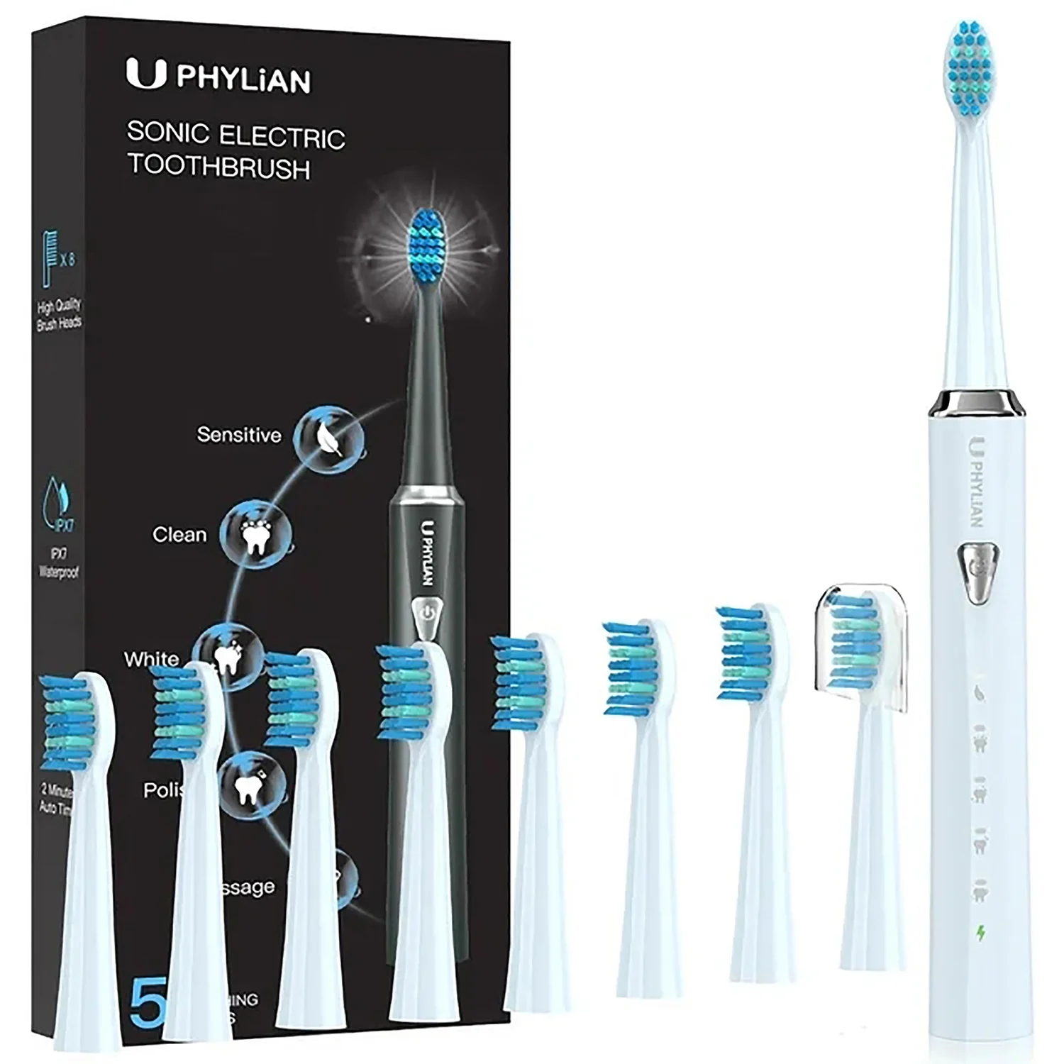 phylian sonic electric toothbrush