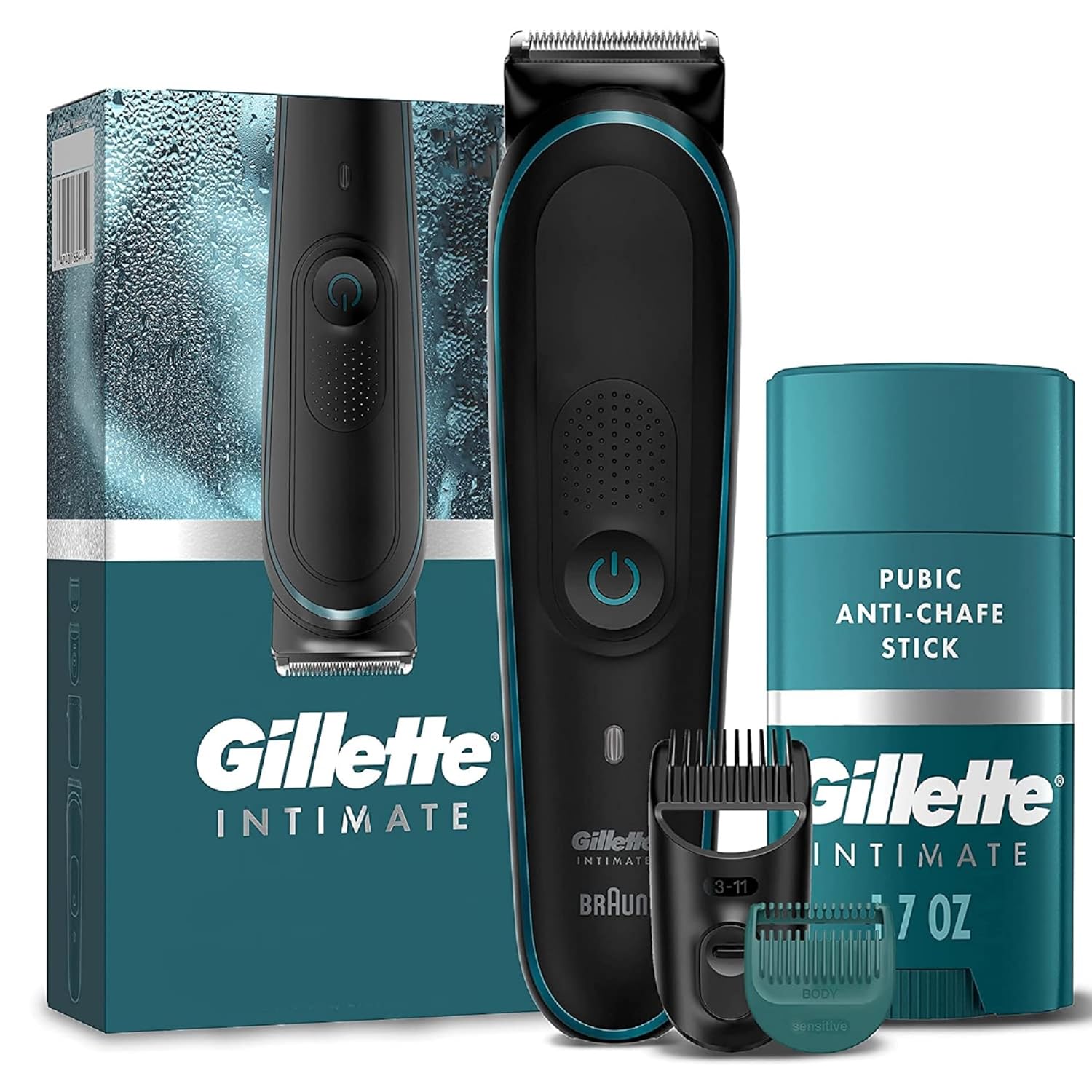 gillette intimate pubic hair trimmer