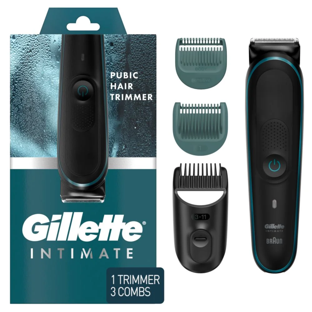 gillette intimate pubic hair trimmer