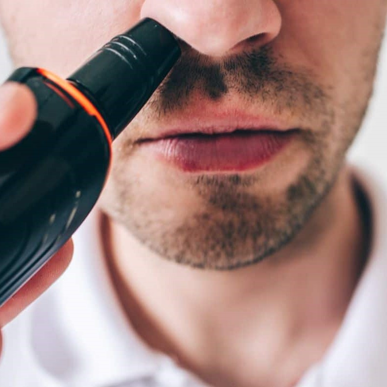 use a nose hair trimmer