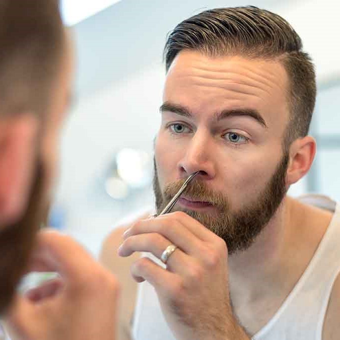 use a nose hair trimmer